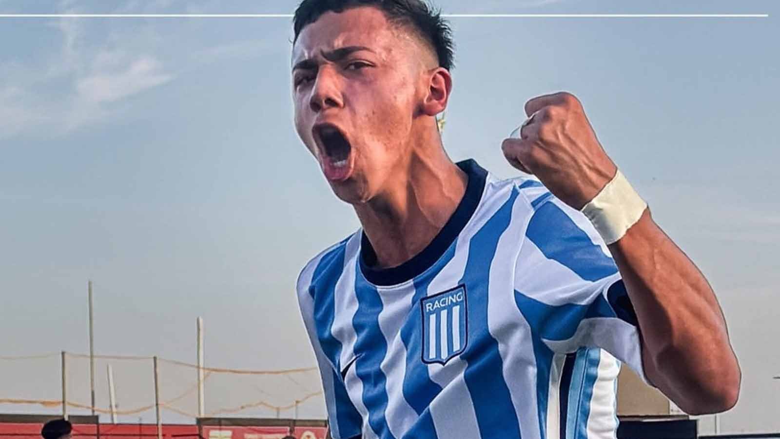 Román González, la joya de Racing que brilla con 16 años