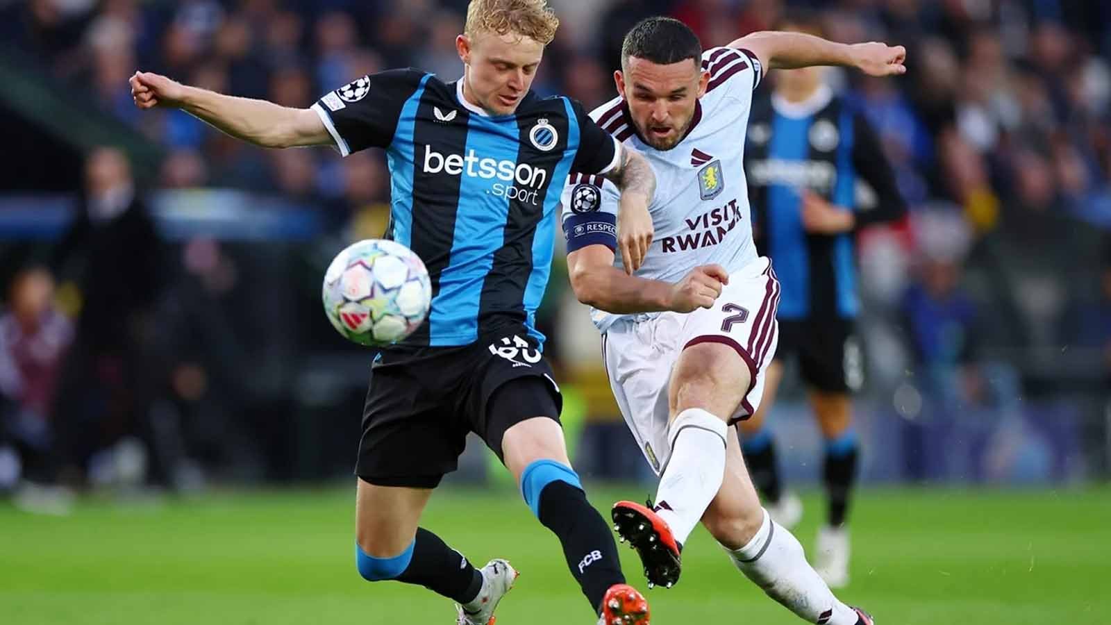 Aston Villa venció 3-2 a Brujas en un partidazo de Champions