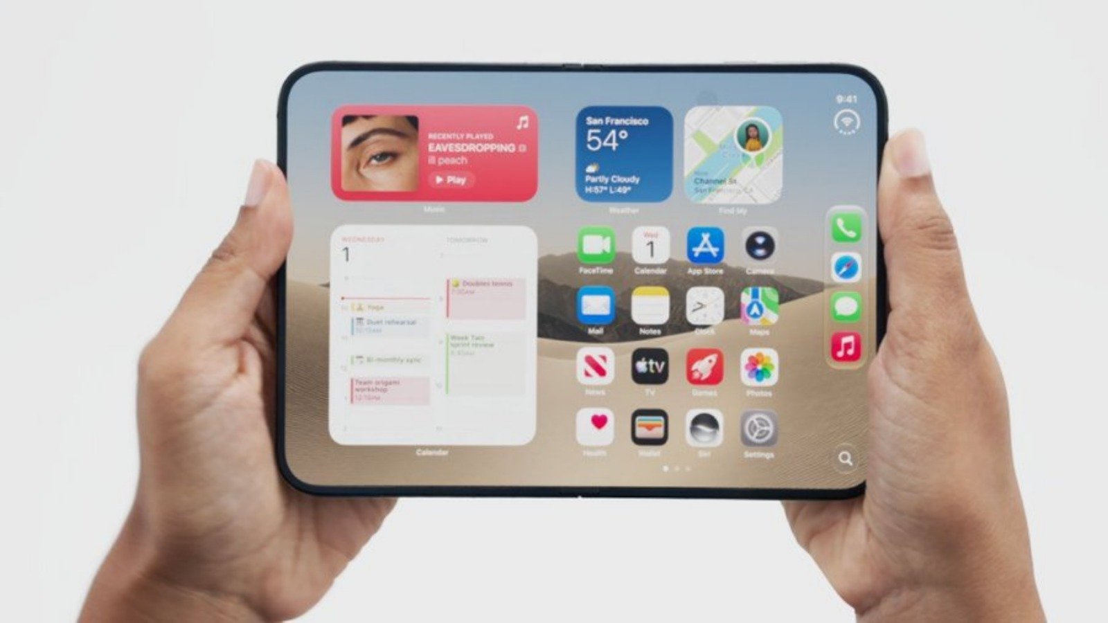 Apple presentó el iPhone Duo, su primer teléfono plegable
